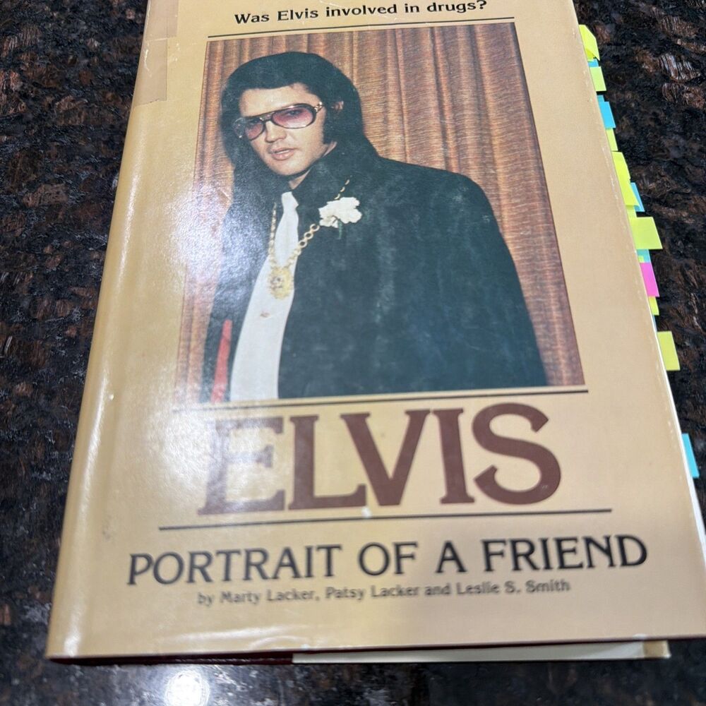 Elvis Portrait of a Friend Marty Lacker Hardback Dust Jacket